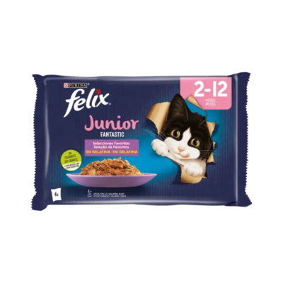 Nourriture humide pour chaton au gelée Felix Junior