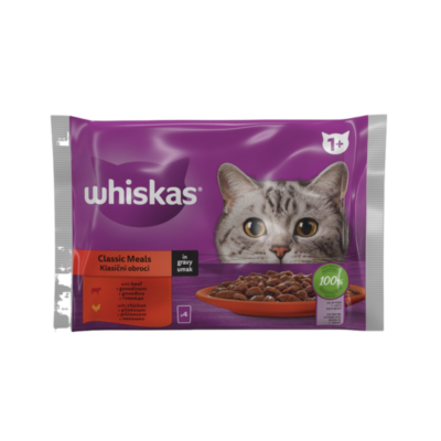 Nourriture humide pour chaton au boeuf et poulet whiskas