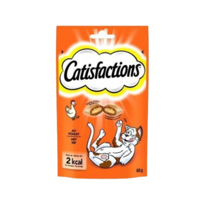 catisfactions friandises pour chat au poulet 60g