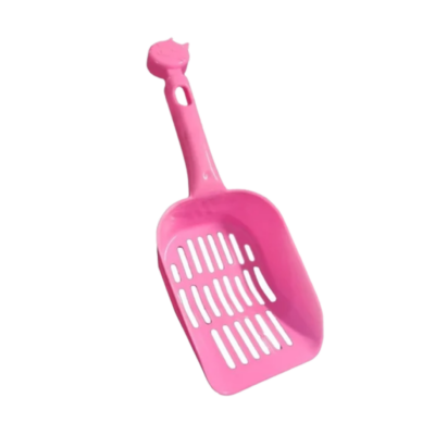 Pelle à litière en plastique pour chat Couleur rose