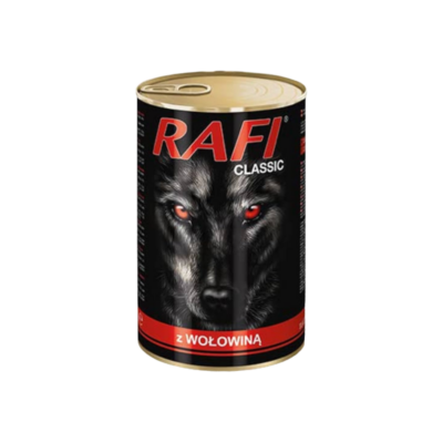 Nourriture humide pour chien au Mélange de boeuf classique 1240g Rafi Classic